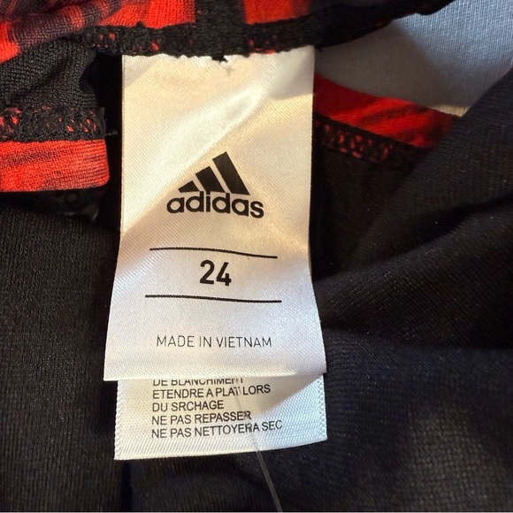 Adidas Infinetex Swimsuit Lined Girls Youth Red Black Sz 24 (US Youth XL) - Picture 6 of 9